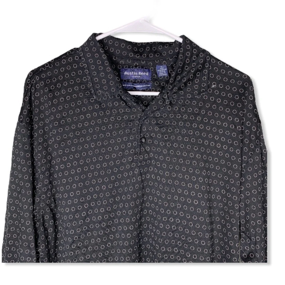 Austin Reed Half Button Down Shirt - Picture 2 of 8